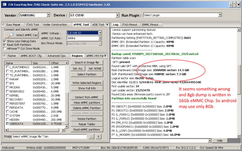 EMMC read only. EASYJTAG Classic. EASYJTAG Classic Tool. EXTCSD что это.